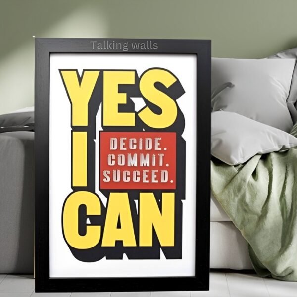 Yes I Can Wall Frame